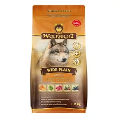 WOLFSBLUT Wide Plain Adult sausas maistas suaugusiems alergiškiems šunims su arkliena ir batatais, 2 kg