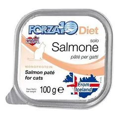 Forza 10 Intestinal Solo Diet Salmon drėgnas maistas alergiškoms katėms, 100 g nuotrauka