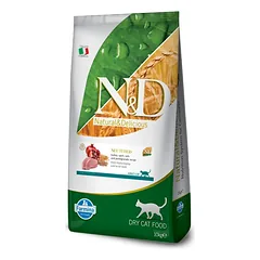 Farmina N&D Cat Low Grain Neutered mažgraudžių sausas maistas sterilizuotoms katėms su kalakutiena ir granatais, 10 kg