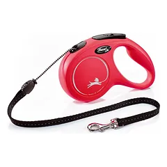 Flexi New Classic M automatinis virvinis pavadėlis 5 m raudonas