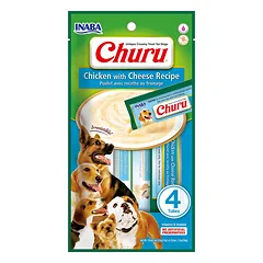 INABA Churu Chicken with cheese 4x14g vištiena su sūriu šunims