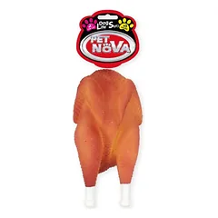 PET NOVA CHICKEN GRILL vinilo žaislas šuniui 19cm 3vnt — 2 nuotrauka