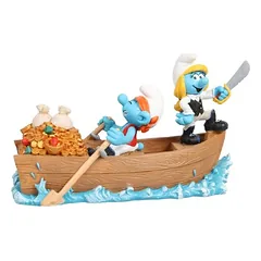 Aqua Della Aquariendekoration Schlümpfe Piraten auf dem Wasser