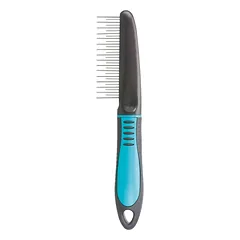 Trixie Coat Untangler Combi Comb gyvūnų šepetys su besisukančiais dantukais, 22 cm
