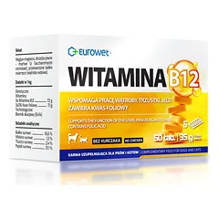 EUROWET Vitaminas B12 50 tablečių