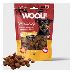 WOOLF WildDog RABBIT and COD Twists (triušienos ir menkės gabalėliai)