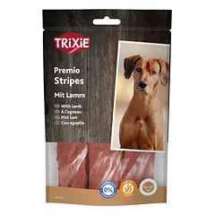Trixie Premio minkštos ėrienos juostelės, skanėstas šunims, 100 g