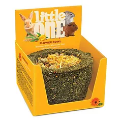 Little One Skanėstas-žaislas Gėlių dubuo graužikams ir triušiams, 120 g