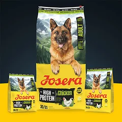 Josera High Protein Chicken sausas pašaras šunims su paukštiena, 900 g — 3 nuotrauka
