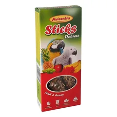 Avicentra vaisių skanėstų lazdelės didelėms papūgoms, 2 vnt