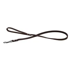 Beeztees pavadėlis šunims iš odos, kniedytas, rudas, Matmenys: 100 cm / 16 mm — 2 nuotrauka