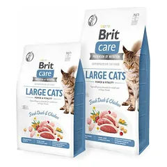 Brit Care Cat Grain-Free Large Cats Power And Vitality begrūdis sausas maistas didelių veislių suaugusiems katėms, 2 kg