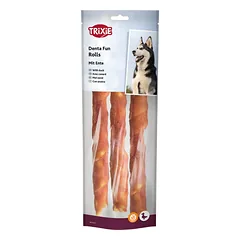 Trixie Denta Fun skanėstai šunims, kramtomi antienos suktinukai, 250 g