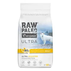 VetExpert Raw Paleo Ultra Adult Medium & Large sausas pašaras su kalakutiena šunims
