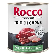 Rocco Classic Trio di Carne drėgnas maistas šunims 6 x 800 g — 3 nuotrauka