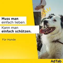 AdTab Kautabletten für sehr kleine Hunde, von 1,3 bis 2,5 kg