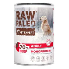VetExpert Raw Paleo Adult konservai su jautiena šunims - Pet24