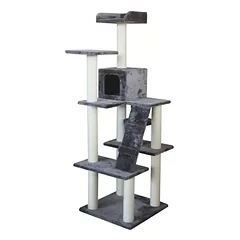 L&B Dorado draskyklė katėms, pilka, 55x55x170cm