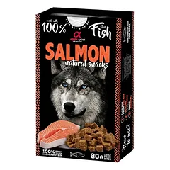 ALPHA SPIRIT NATURAL DOG skanėstai šunims su lašiša 80g