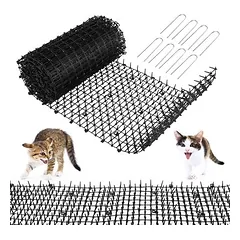 HausPets Katzenschutzmatte mit Plastikspitzen für Garten 4x0,3m