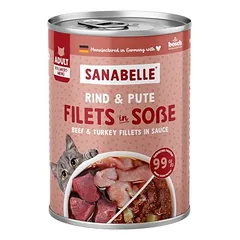Sanabelle mėsa padaže, drėgnas maistas katėms 6 x 380 g