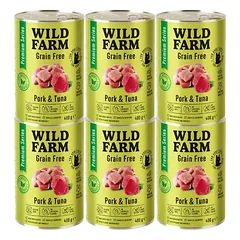 WILD FARM Premium Grain Free Pork and Tuna 6x400g - maistas katėms be grūdų