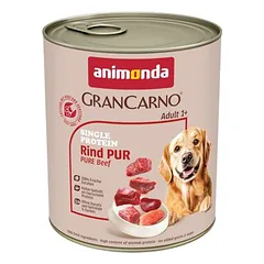 Animonda GranCarno Adult Single Protein ekonominė pakuotė, drėgnas maistas šunims 24 x 800 g