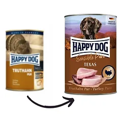 Happy Dog Truthahn Pur konservai šunims su kalakutiena, 800 g