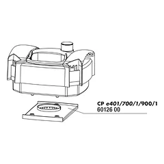 Galvos vidinis dangtis išoriniams filtrams JBL CristalProfi e400/700/900/1
