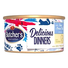Butcher's Delicious Dinners drėgnas maistas katėms, ekonominė pakuotė 48 x 85 g — 4 nuotrauka