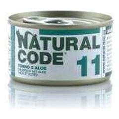 Natural Code 11 drėgnas maistas suaugusioms katėms su tunu ir alaviju, 85 g nuotrauka