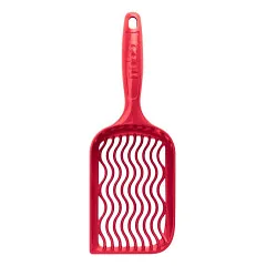 Plastikinis kačių kraiko semtuvėlis Noba Scoop, raudonas nuotrauka