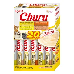 INABA Churu Variety Chicken&Beef vištiena ir jautiena katėms multibox 20x14 g (280 g)