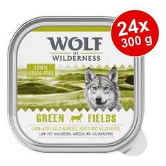 Wolf of Wilderness Adult Single Protein drėgnas maistas šunims, ekonominė pakuotė 24 x 300 g