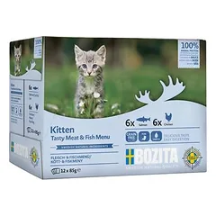 Bozita Kitten Fisch & Fleisch Häppchen in Sauce