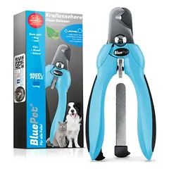 BluePet Profi Krallenschere Verstellbar, Stark für kleine & große Hunde