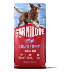 Carnilove Salmon&Turkey sausas pašaras šunims, 12 kg