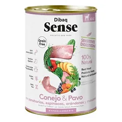 Dibaq Sense konservai šunims su triušiena ir kalakutiena 6x380g