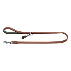 HUNTER pavadėlis šunims Portofino, Dydis: 15/110, Spalva: konjako spalvos/alyvuogių spalvos, Ilgis: 110 cm, Plotis: 1,5 cm — 2 nuotrauka