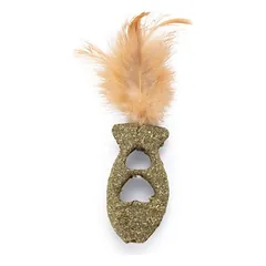 Beeztees Catnip Spielzeug Fisch mit Federn natur