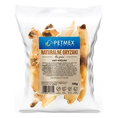 PETMEX Triušio ausys 100 g natūralaus kramtuko šunims