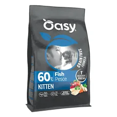 Oasy Grain Free Kitten sausas pašaras su žuvimi kačiukams - Vet1