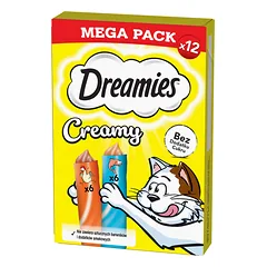 DREAMIES Kreminis su vištiena ir lašiša 12x10g