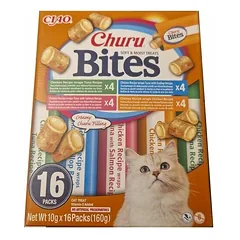 Churu Cat Bites Variety Chicken Rolls su 4 skoniais skanėstai katėms, 16 x 10 g