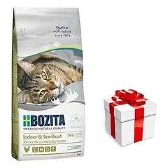 BOZITA Feline Indoor Sterilised 2kg + STAIGMENA KATEI