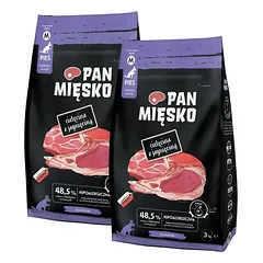 PAN MIĘSKO Veršiena su ėriena senjorų traškučiams M 2x3 kg