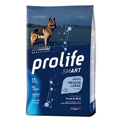 Prolife Dog Smart Adult Medium / Large su upėtakiu ir ryžiais, sausas maistas šunims