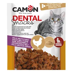 Camon Dental Snack Chicken Hearts, dantų skanėstas suaugusioms katėms su taurinu, be glitimo, 60 g