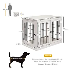 Transportavimo dėžė šunims 58,5 × 81 × 66 cm — 4 nuotrauka
