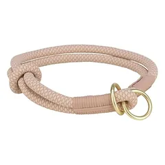 Trixie Soft Rope antkaklis su įtempimo ribotuvu, juoda/pilka, S–M, 40 cm/ø 10 mm — 2 nuotrauka